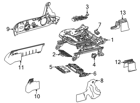 2021 Mercedes-Benz GLA35 AMG Lumbar Control Seats Diagram