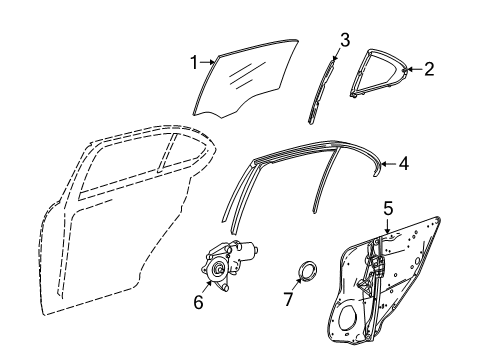 Moveable Glass Diagram for 204-735-00-00