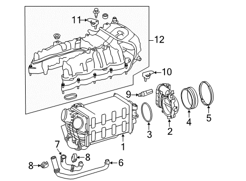 2012 Mercedes-Benz S63 AMG Intake Manifold