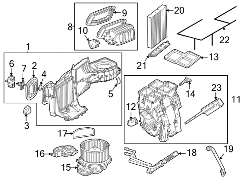 Evaporator Case Seal Diagram for 247-835-09-00