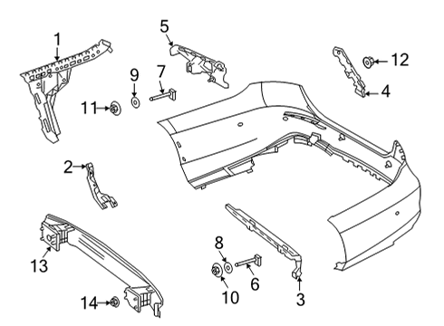 2021 Mercedes-Benz E350 Bumper & Components - Rear