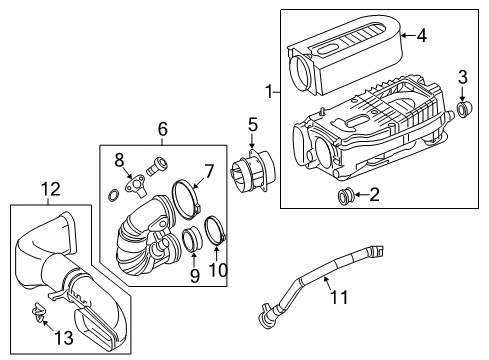 REMAN HOT FILM AIR FLOW SENSOR Diagram for 651-905-12-00-80