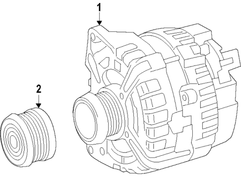 2020 Mercedes-Benz E63 AMG S Alternator Diagram 1