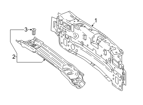 Crossmember Diagram for 205-640-09-14