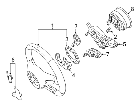 2022 Mercedes-Benz A220 Steering Column & Wheel, Steering Gear & Linkage