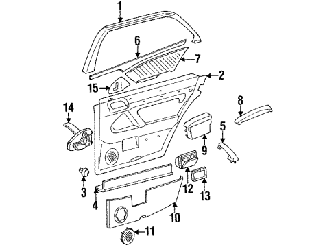 Armrest Diagram for 140-730-04-28-9045