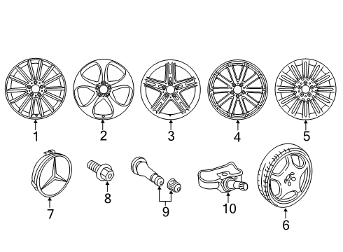 2018 Mercedes-Benz S560 Wheels Diagram 3