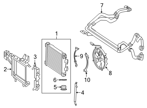 2022 Mercedes-Benz G550 Engine Oil Cooler Diagram