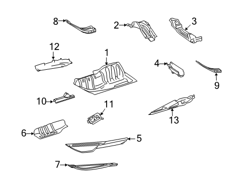 2008 Mercedes-Benz GL320 Floor Diagram