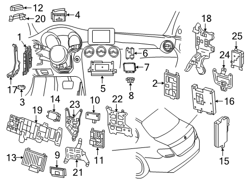 2019 Mercedes-Benz E450 Heated Seats Diagram 3