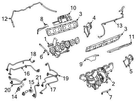 2006 Mercedes-Benz S65 AMG Turbocharger, Engine Diagram