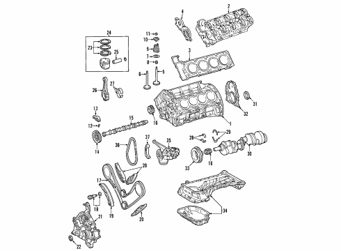 2009 Mercedes-Benz S63 AMG Engine Parts & Mounts, Timing, Lubrication System Diagram 2