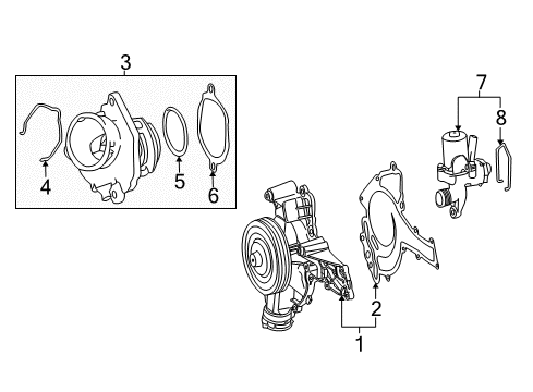 2008 Mercedes-Benz C350 Heater Core & Control Valve Diagram 2