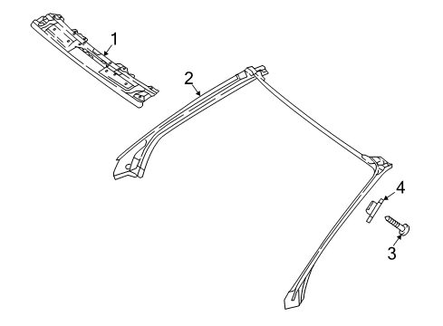 2022 Mercedes-Benz E53 AMG Windshield Header & Components