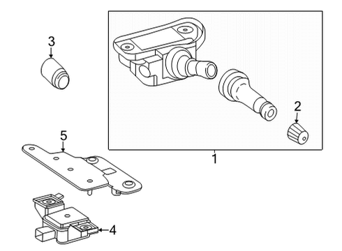 2023 Mercedes-Benz EQS 450+ Tire Pressure Monitoring Diagram