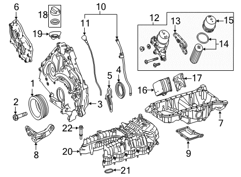 2017 Mercedes-Benz S550 Intake Manifold