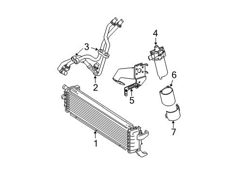 2004 Mercedes-Benz E55 AMG Intercooler Diagram