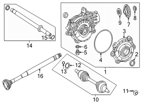 Differential Assembly Diagram for 223-330-22-03