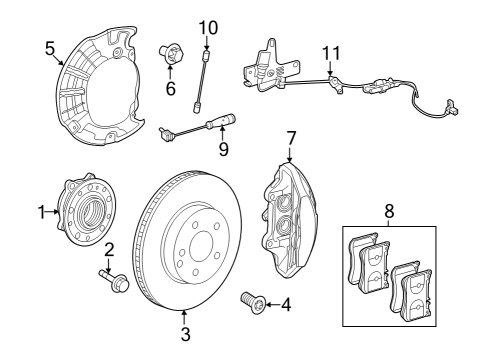 ABS Sensor Diagram for 232-540-29-00