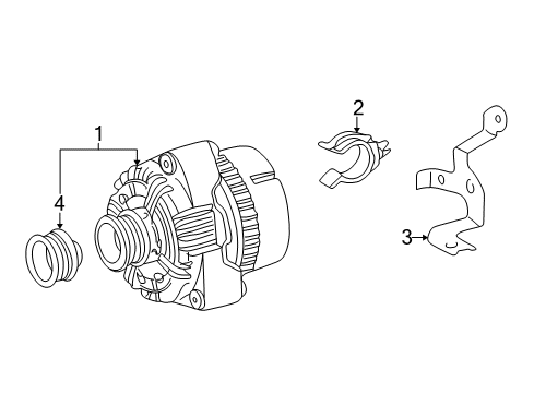 2001 Mercedes-Benz ML320 Alternator Diagram 2