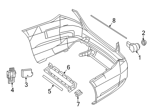 2016 Mercedes-Benz S550 Parking Aid Diagram 13