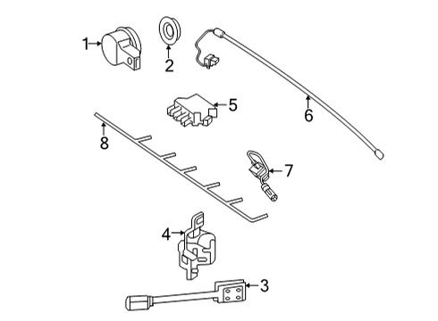 2020 Mercedes-Benz AMG GT 63 S Electrical Components - Rear Bumper