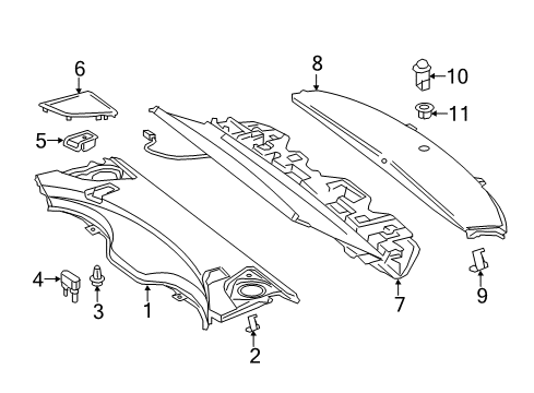 2016 Mercedes-Benz S65 AMG Interior Trim - Rear Body Diagram 2