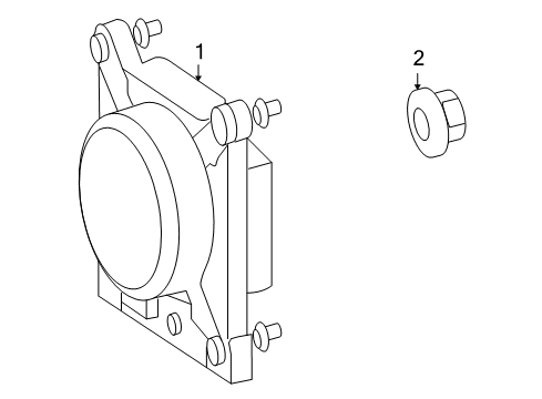 2010 Mercedes-Benz ML450 Cruise Control System, Air Inlet Diagram 1