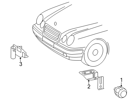 1998 Mercedes-Benz CLK320 Alarm System Diagram