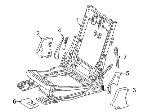 2022 Mercedes-Benz GLB250 Third Row Seats Diagram 2