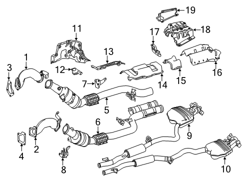 2016 Mercedes-Benz S63 AMG Exhaust Components