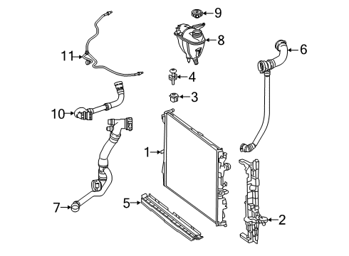 Reservoir Hose Diagram for 222-501-64-00