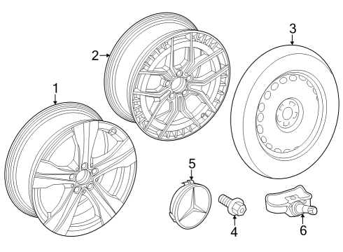 2023 Mercedes-Benz EQB 350 Wheels Diagram 2