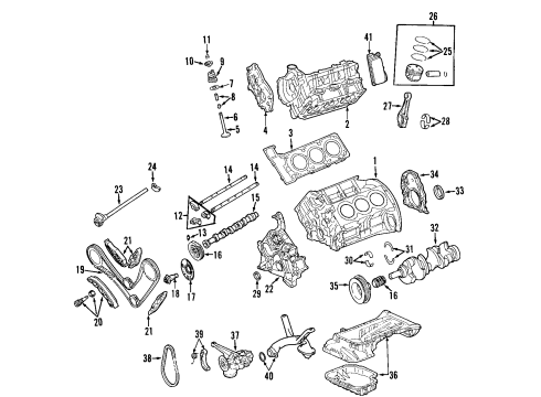 2006 Mercedes-Benz E350 Engine Parts & Mounts, Timing, Lubrication System Diagram 2