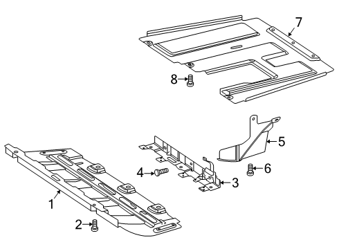 2023 Mercedes-Benz G550 Splash Shields Diagram