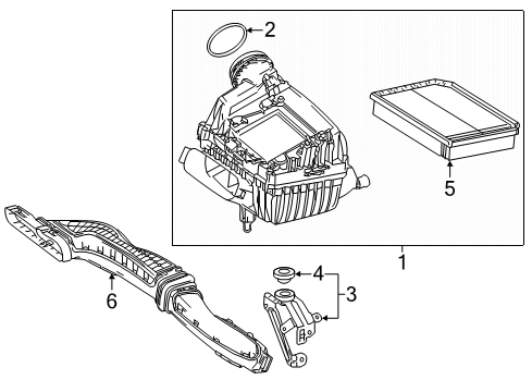 2023 Mercedes-Benz CLA250 Filters Diagram 1