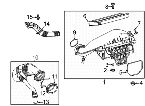 2023 Mercedes-Benz GLE350 Air Intake Diagram