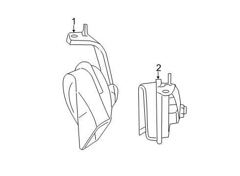 2012 Mercedes-Benz CL600 Horn Diagram