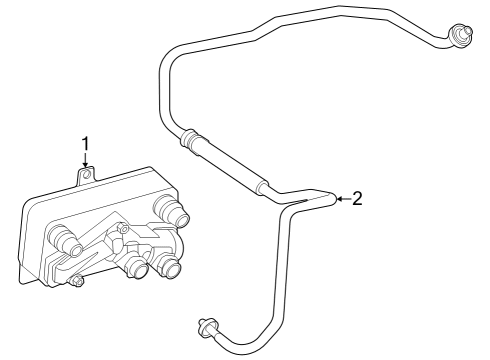 2023 Mercedes-Benz Sprinter 2500 Trans Oil Cooler Diagram 2