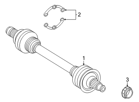 2020 Mercedes-Benz AMG GT Axle & Differential - Rear Diagram