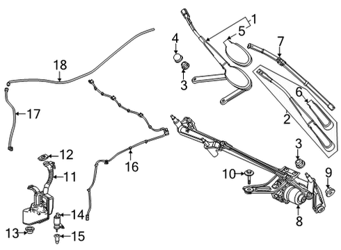 Washer Hose Diagram for 247-860-06-00