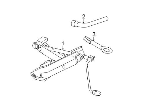 2014 Mercedes-Benz E550 Jack & Components Diagram 1