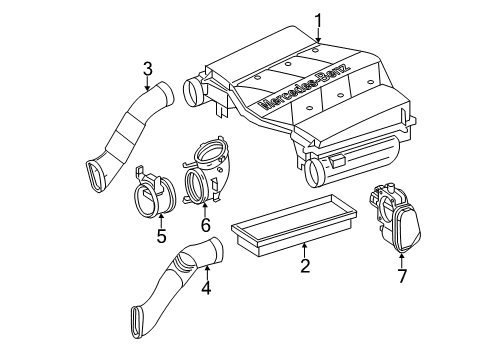 2012 Mercedes-Benz R350 Air Intake Diagram 2