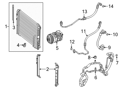 2018 Mercedes-Benz GLC300 Switches & Sensors Diagram 1