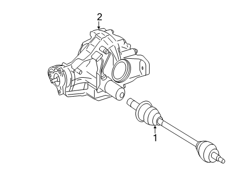 2007 Mercedes-Benz R350 Axle Housing - Rear Diagram