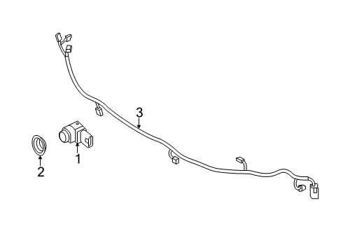 2021 Mercedes-Benz Sprinter 2500 Parking Aid Diagram 1