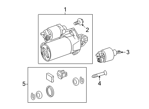 2011 Mercedes-Benz E550 Starter, Electrical Diagram 1