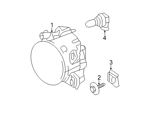 2010 Mercedes-Benz E550 Bulbs Diagram 3