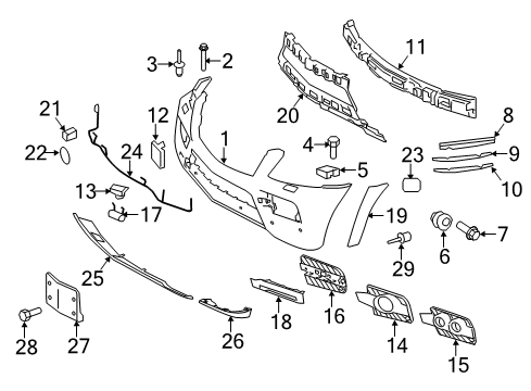 2012 Mercedes-Benz GL450 Parking Aid Diagram 3