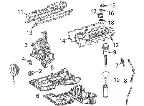 2005 Mercedes-Benz CLK320 Filters Diagram 2